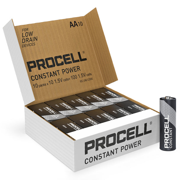 Duracell Procell Constant AA LR6 PC1500 Batteries | Box of 100