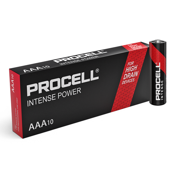 Duracell Procell Intense Power AAA PX2400 LR03 Batteries | Box of 10