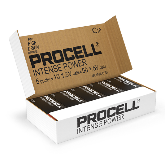 Duracell Procell Intense Power C LR14 PX1400 Batteries | Box of 50