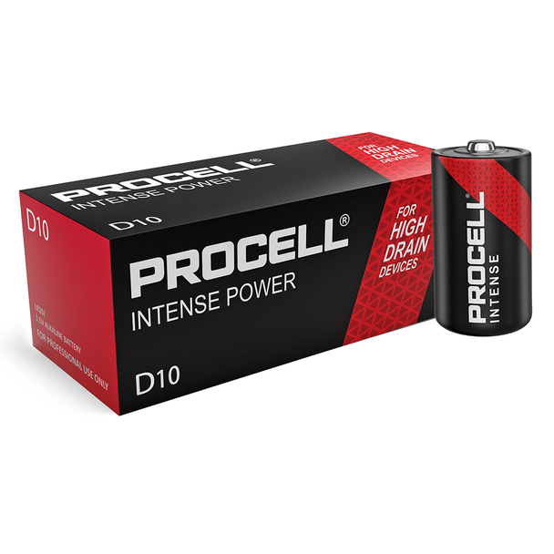 Duracell Procell Intense Power D LR20 PX1300 Batteries | Box of 10