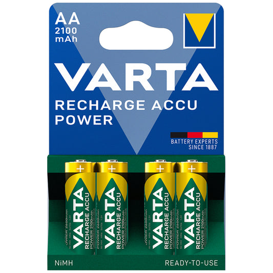 Varta Accu AA HR6 2100mAh Rechargeable Batteries | 4 Pack