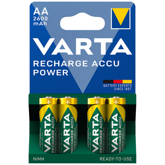 Varta Accu AA HR6 2600mAh Rechargeable Batteries | 4 Pack