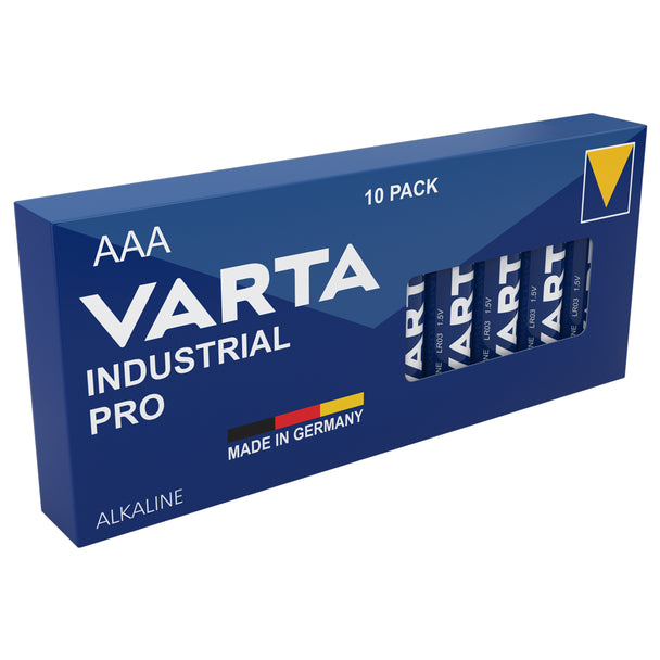 Varta Industrial Pro 4003 AAA LR03 Batteries | Box of 10