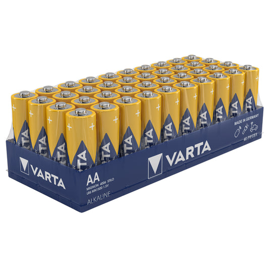 Varta Industrial Pro 4006 AA LR6 Batteries | Box of 40