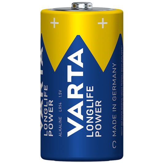 Varta Longlife Power C LR14 Alkaline Batteries | 4 Pack