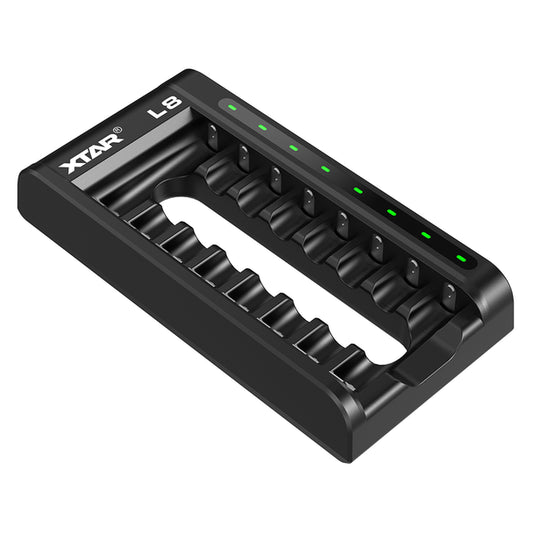 Xtar L8 8 Channel USB Charger for 1.5V Lithium & 1.2V NiMH AA/AAA Batteries