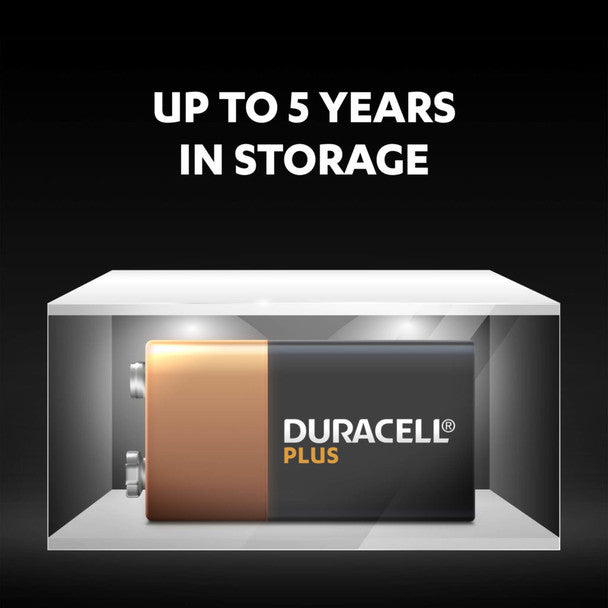 Duracell Plus 9V PP3 6LR61 Battery | 1 Pack