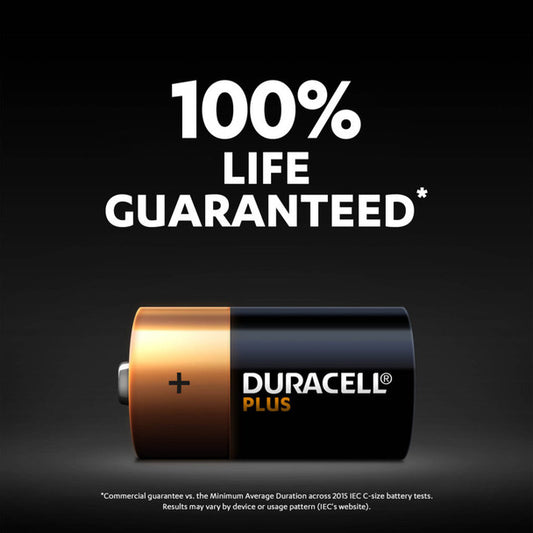 Duracell Plus C LR14 Batteries | 4 Pack