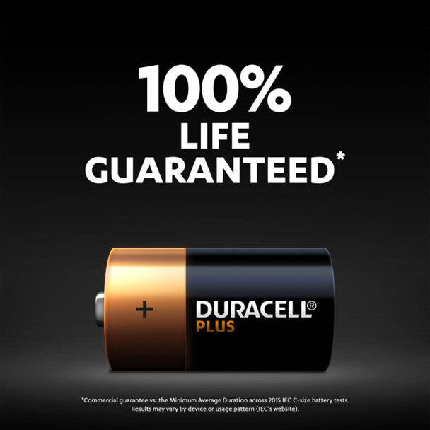 Duracell Plus C LR14 Batteries | 12 Bulk Pack
