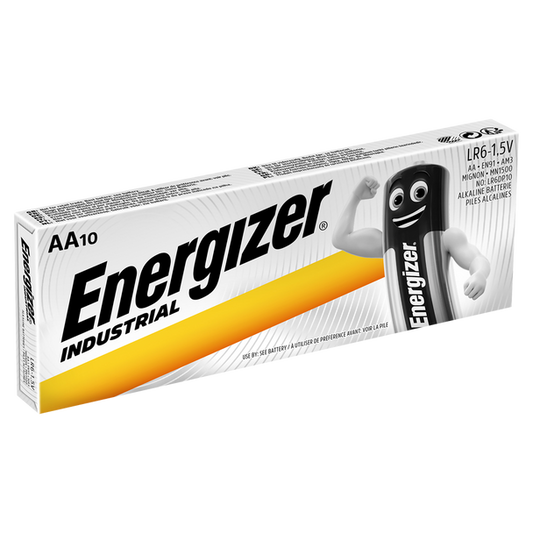 Energizer Industrial AA LR6 Batteries | Box of 10