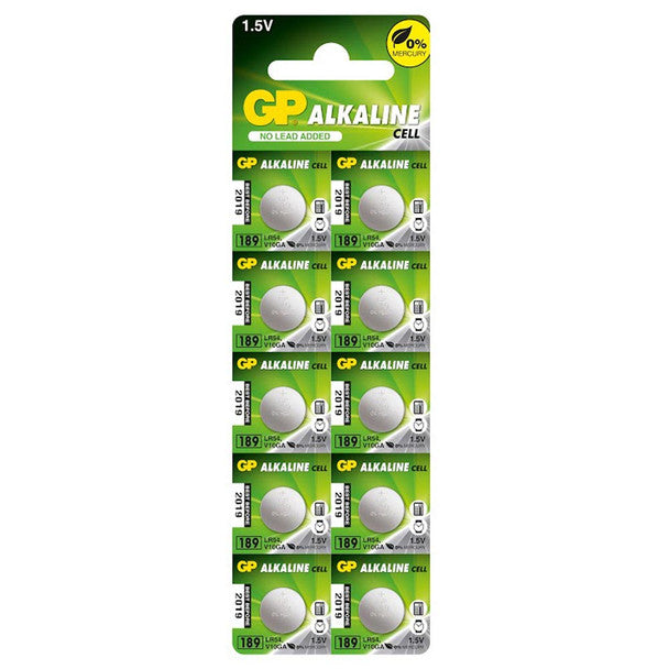 GP 189 LR54 Button Cell Batteries | 10 Pack