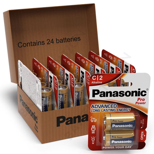 Panasonic Pro Power C LR14 Batteries | 24 Pack