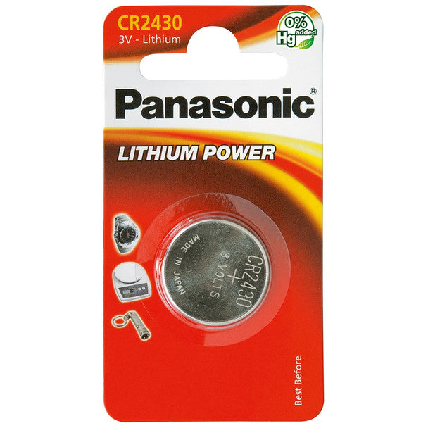 Panasonic CR2430 Coin Cell Battery | 1 Pack