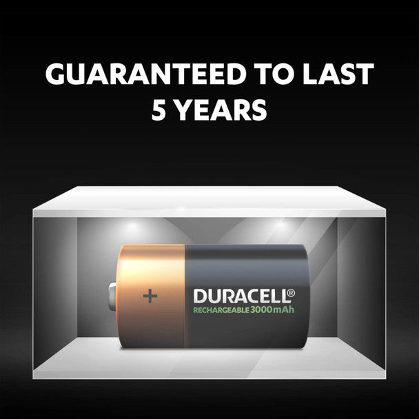 Duracell Rechargeable C HR14 3000mAh Rechargeable Batteries | 2 Pack